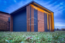 Schowek - Domek ogrodowy PREMIUM 3x3m + wiata  Dekor z lameli  ID901 Jastrzębie-Zdrój - zdjęcie 5