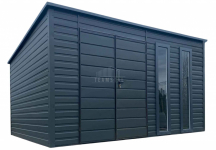 Schowek - Domek Ogrodowy 4,5x3 - Brama - 2x okno dach  TS1046