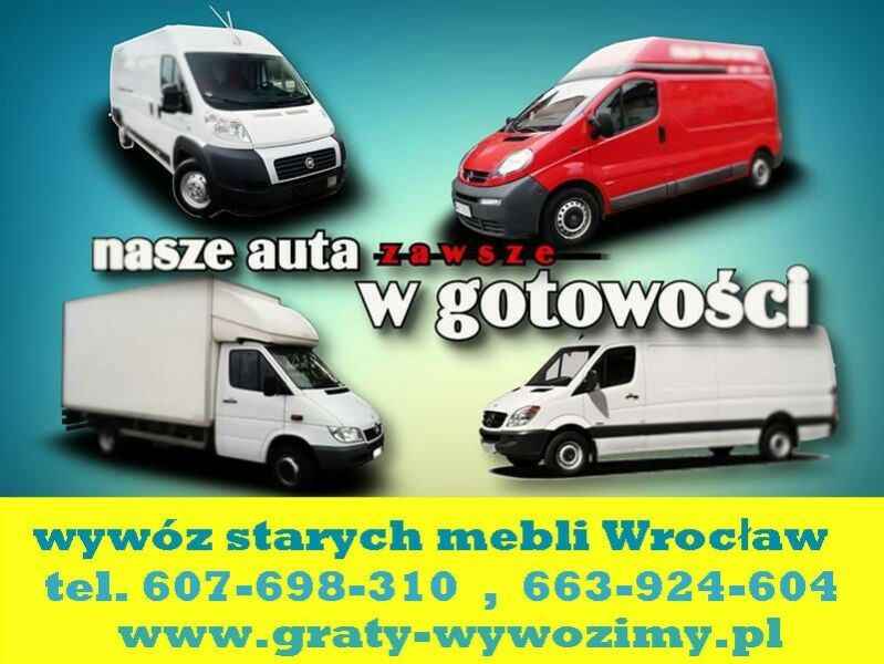 Wywóz starych mebli Wrocław,opróżnianie mieszkań,piwnic,utylizacja Fabryczna - zdjęcie 1