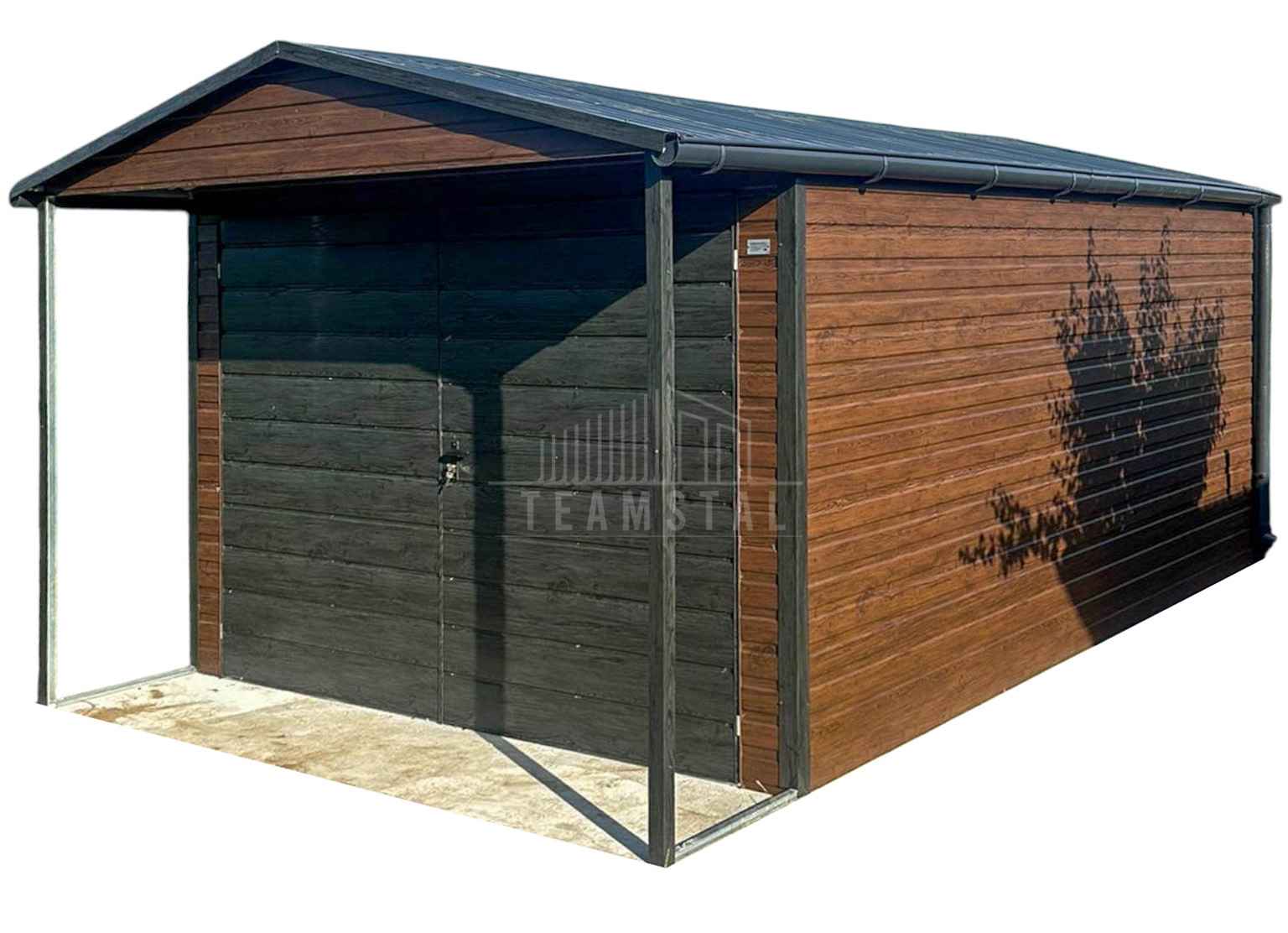 Schowek domek ogrodowy Garaż 3,5x4m wiata 0,5m brama okno rynny TS1137 Toruń - zdjęcie 1