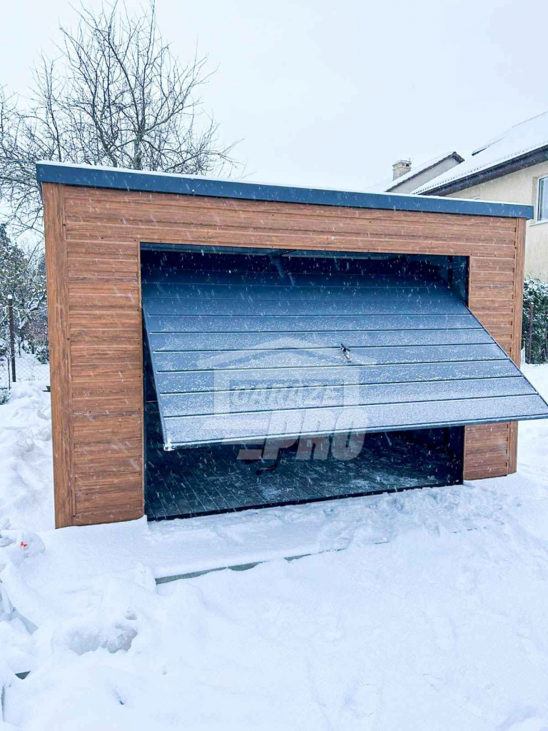Garaż Blaszany 4x6 Brama uchylna drzwi drewnopodobny rynna  GP255 Dąbrowa Górnicza - zdjęcie 10