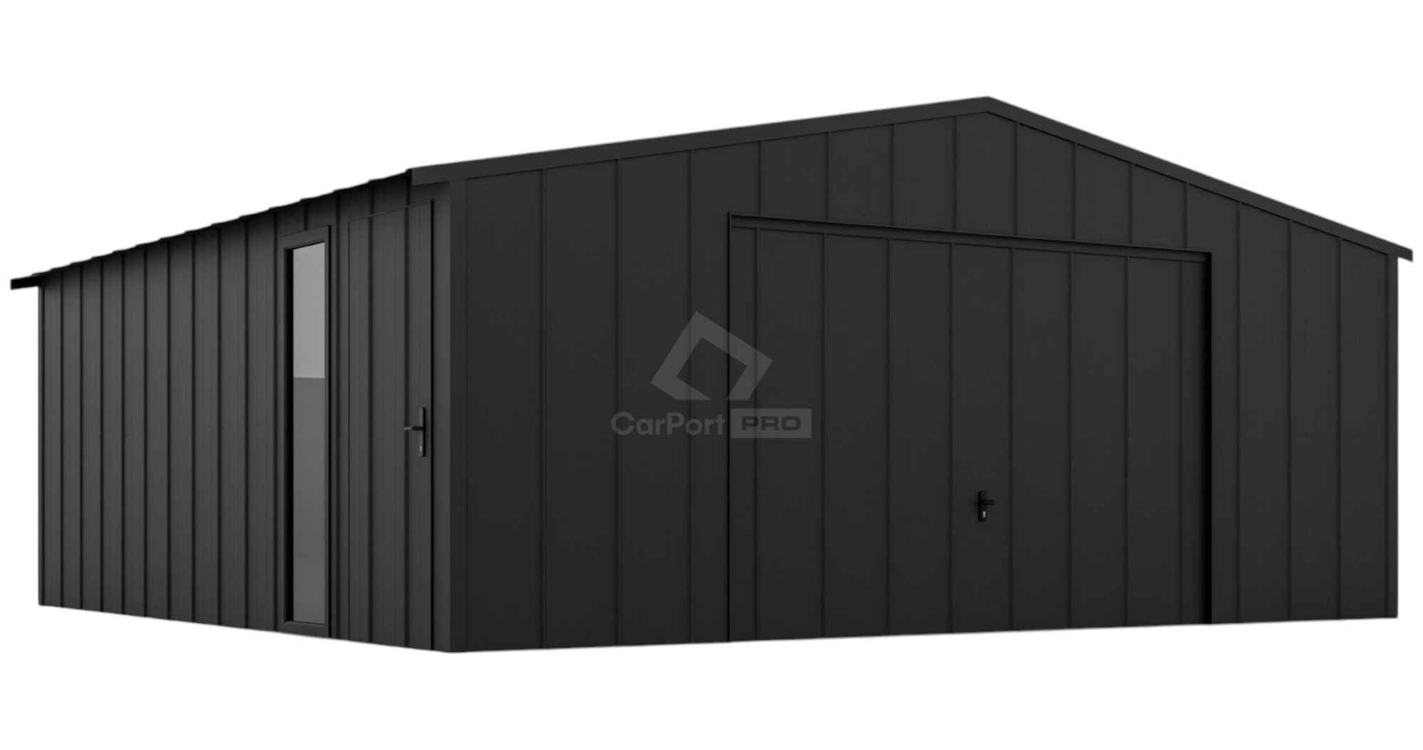 Garaż blaszany 7x6 brama uchylna okno drzwi blacha na rąbek dach CP137 Kościerzyna - zdjęcie 1