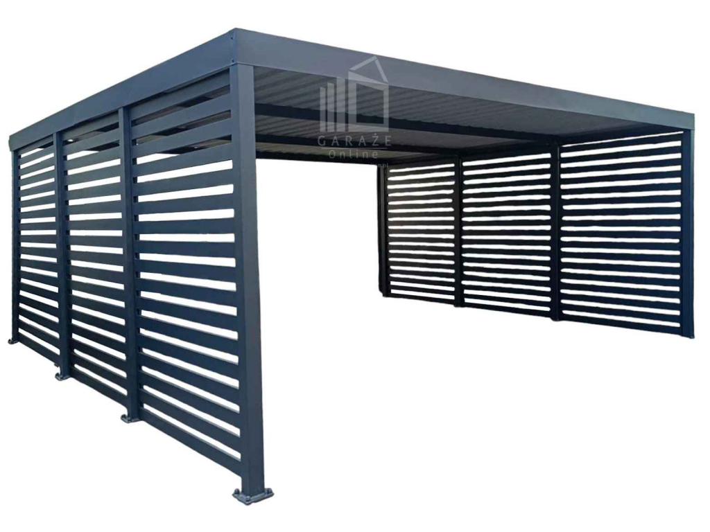 CarPort PREMIUM - wiata samochodowa 6x6  dodatkowa zabudowa ID1034 Piła - zdjęcie 1