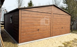 Garaż blaszany 6x6 m - 2x brama uchylna - 2x okno  rynny dach ID1288 Grudziądz - zdjęcie 3