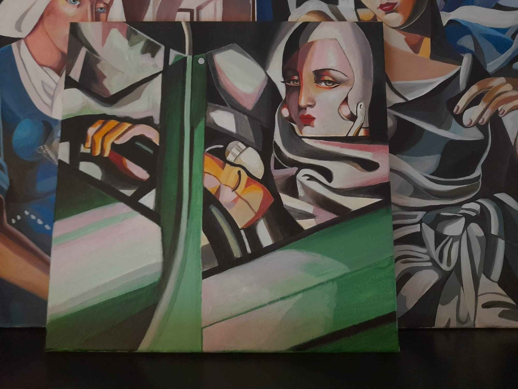 tamara Łempicka Kobieta w zielonym Bugatti 2 Katowice - zdjęcie 1