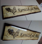 NAPIS NA DESCE grafika logo szyld baner restauracja domek Roczyny - zdjęcie 5