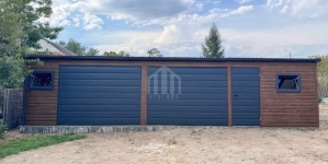 Garaż blaszany 10x3m 2x brama drzwi 2x okno rynna dach SO157 Nowy Sącz - zdjęcie 4
