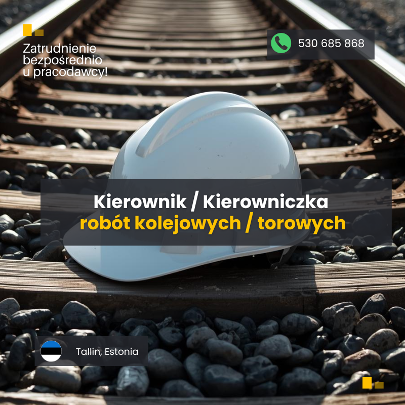 Kierownik Robót Kolejowych / Torowych (k/m) Bemowo - zdjęcie 1