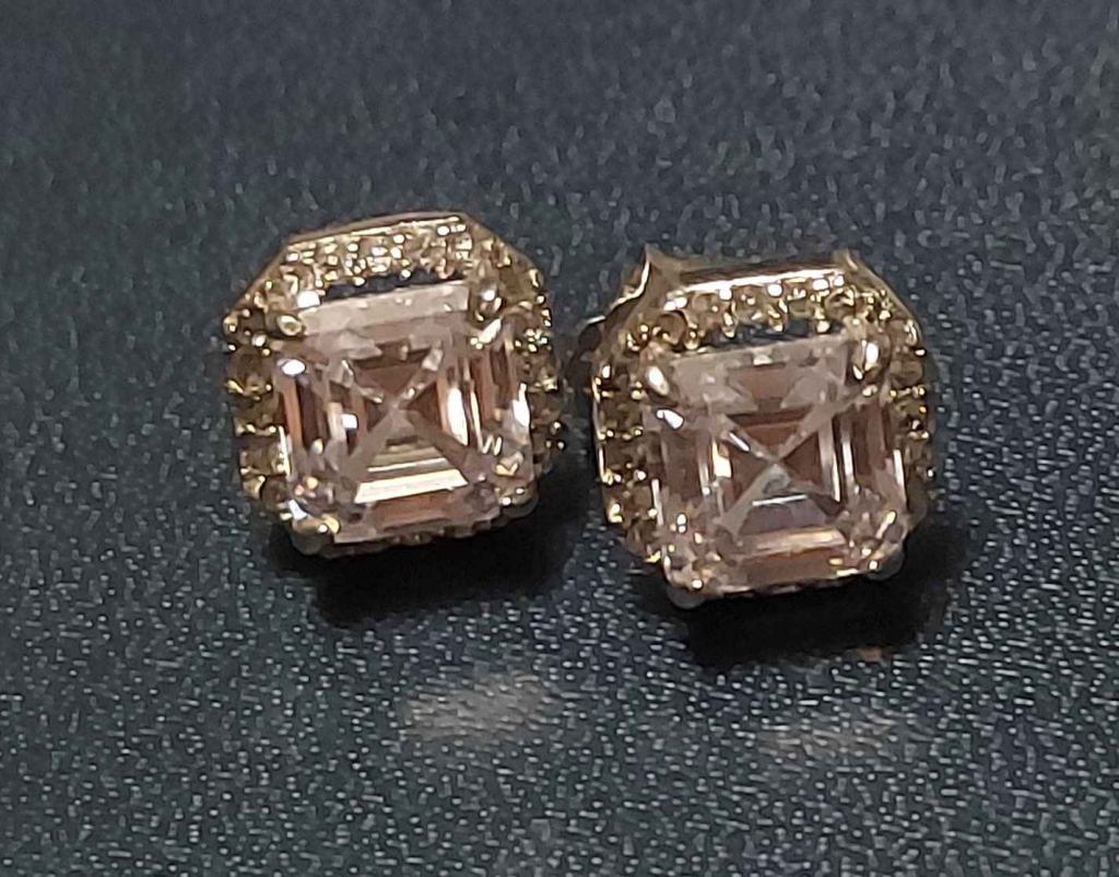 Kolczyki srebrne z cyrkonią Stare Miasto - zdjęcie 1