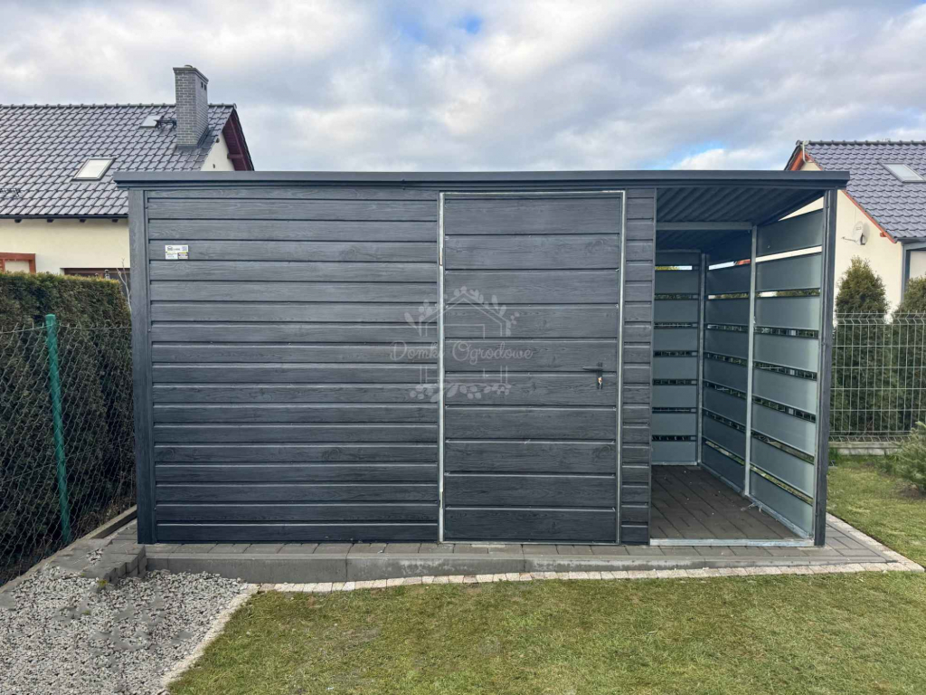 Schowek - domek ogrodowy 3x2m + wiata 1m  sosna norweska  ID880 Bałuty - zdjęcie 2