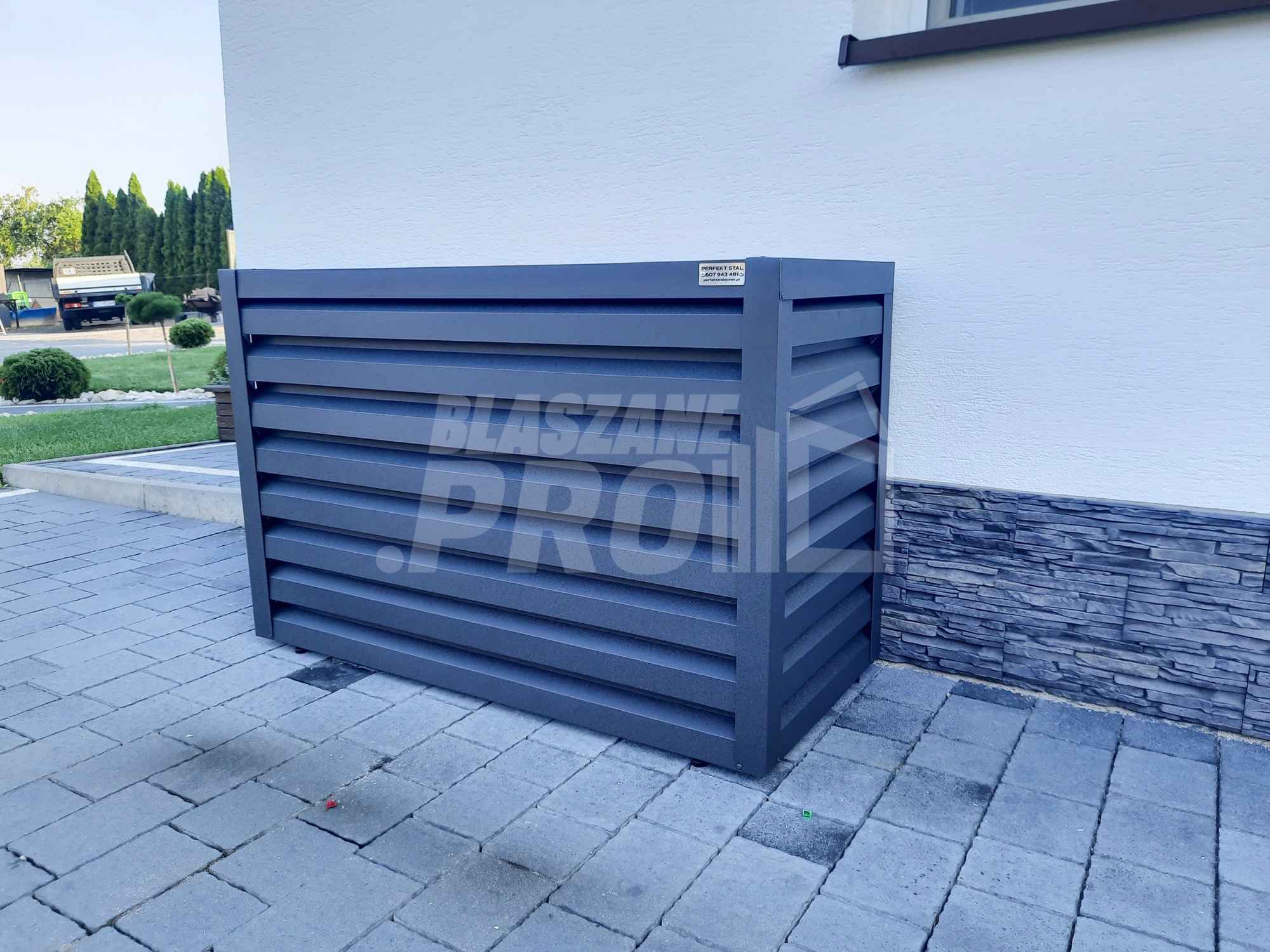 Osłona klimatyzatora - pompy ciepła 100x40x90 cm antracyt GP307 Radom - zdjęcie 4