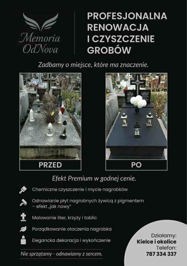 Renowacja grobów – Kielce i okolice. Kolosalny efekt za ułamek ceny! Kielce - zdjęcie 2