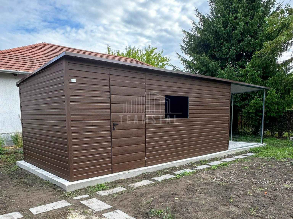 Schowek - domek ogrodowy 6x3m wiata 3m drzwi otwór na okno dach TS1136 Iława - zdjęcie 5