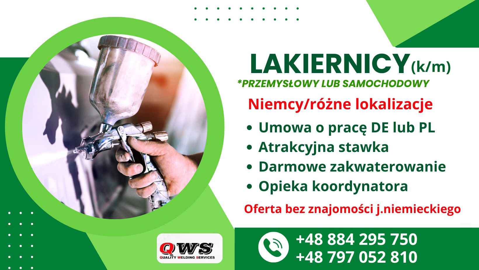 ** Lakiernik przemysłowy lub samochodowy **- Niemcy/Różne miejscowości Gliwice - zdjęcie 1