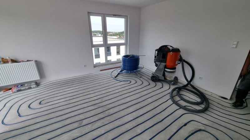 Ogrzewanie podłogowe frezowane -profesjonalny montaż Elbląg - zdjęcie 1