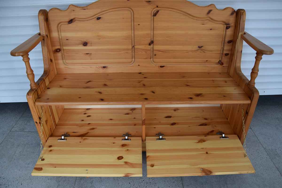 ławka z drewna sosnowego - super stan Olsztyn - zdjęcie 3