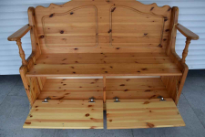 ławka z drewna sosnowego - super stan Olsztyn - zdjęcie 3