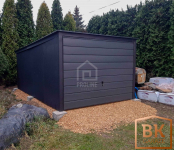 Garaż blaszany 3x5 - Brama uchylna - antracyt - dach spad w tył PLG123 Kielce - zdjęcie 3