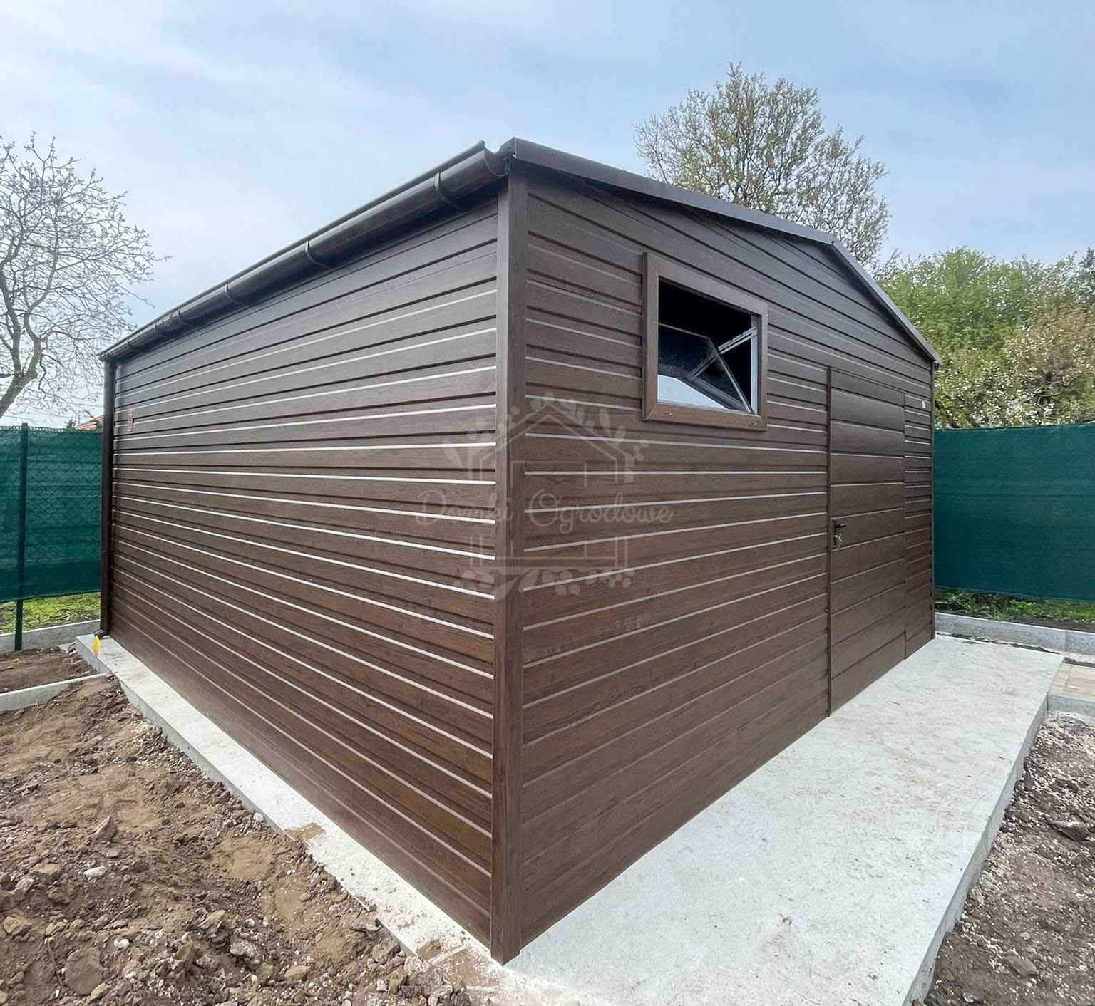 Domek ogrodowy 5,5×4,5 m okno drewnopodobny – dach dwuspadowy ID1228 Rzeszów - zdjęcie 2