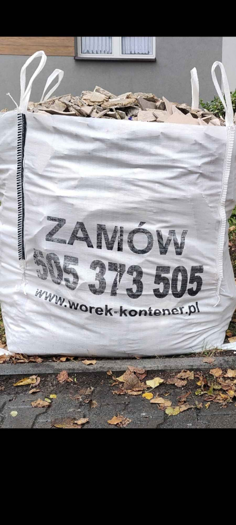 Wywóz gruzu w worku big bag 1m3 Tychy Sosnowiec Mysłowice Bytom Sosnowiec - zdjęcie 2