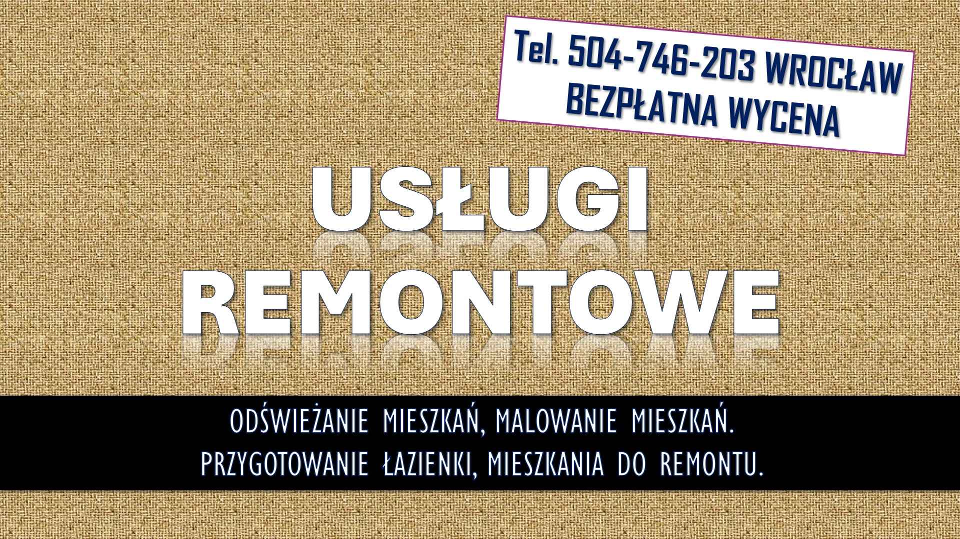 Odświeżenie i malowanie mieszkania, tel. 504-746-203, Wrocław Psie Pole - zdjęcie 4