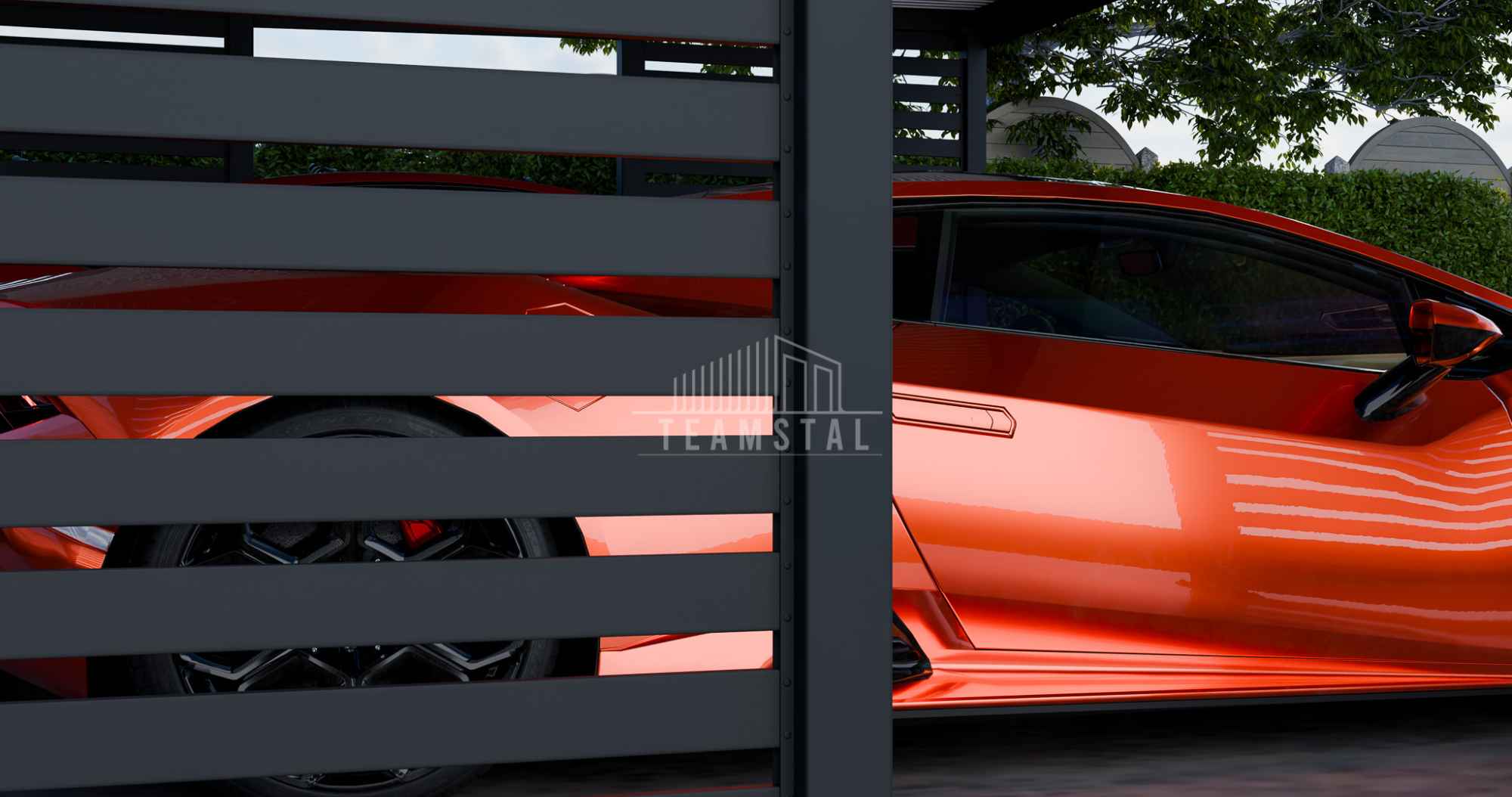 CarPort PREMIUM - wiata samochodowa 7x5  dodatkowa zabudowa TS1110 Czersk - zdjęcie 5