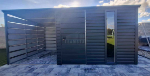 Schowek - domek ogrodowy 3x3m - wiata 3m - drzwi - okno  TS1203 Żary - zdjęcie 2