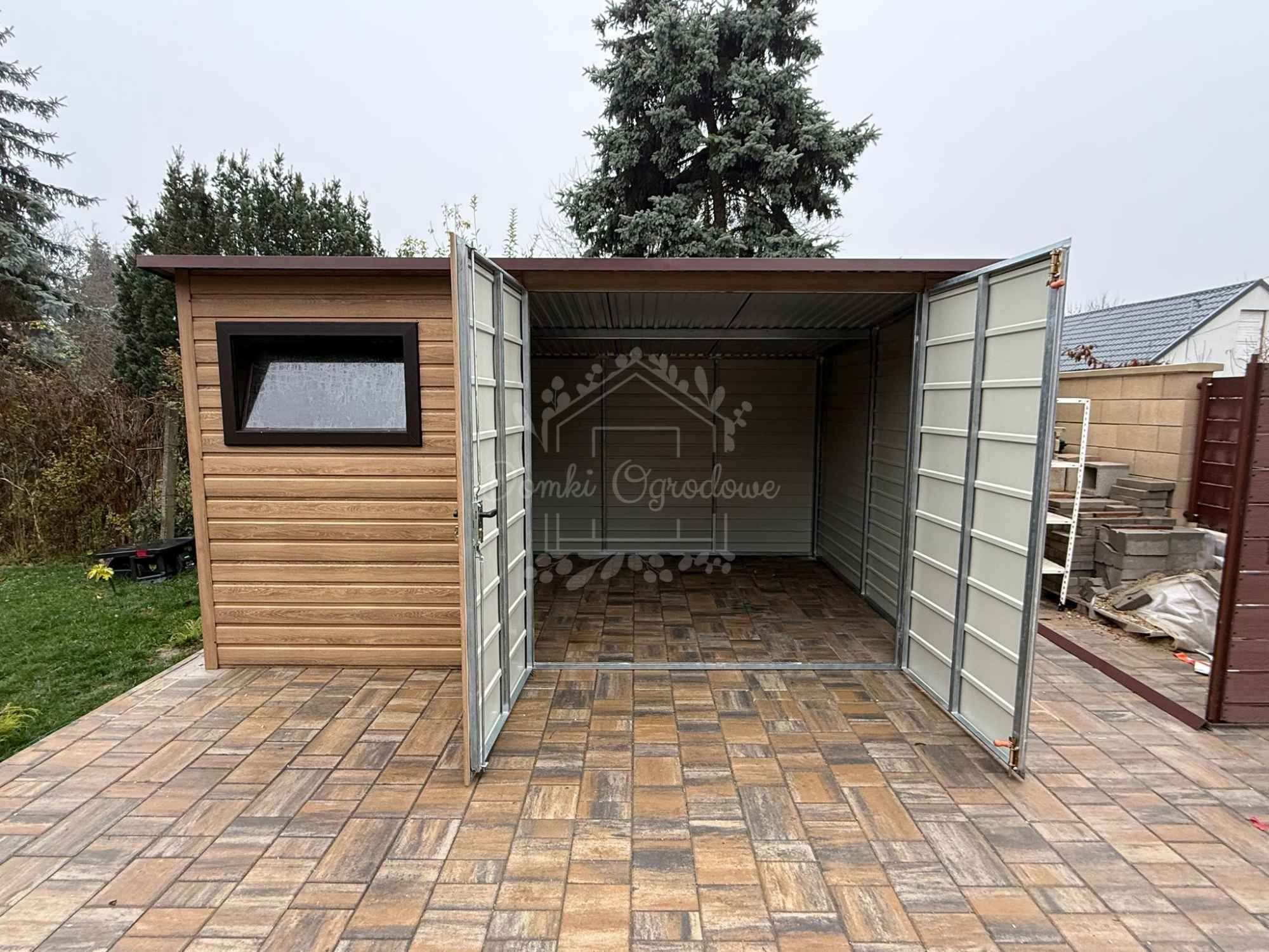 Domek ogrodowy 4x3m okno – winchester – drewnopodobny ID1227 Pabianice - zdjęcie 2