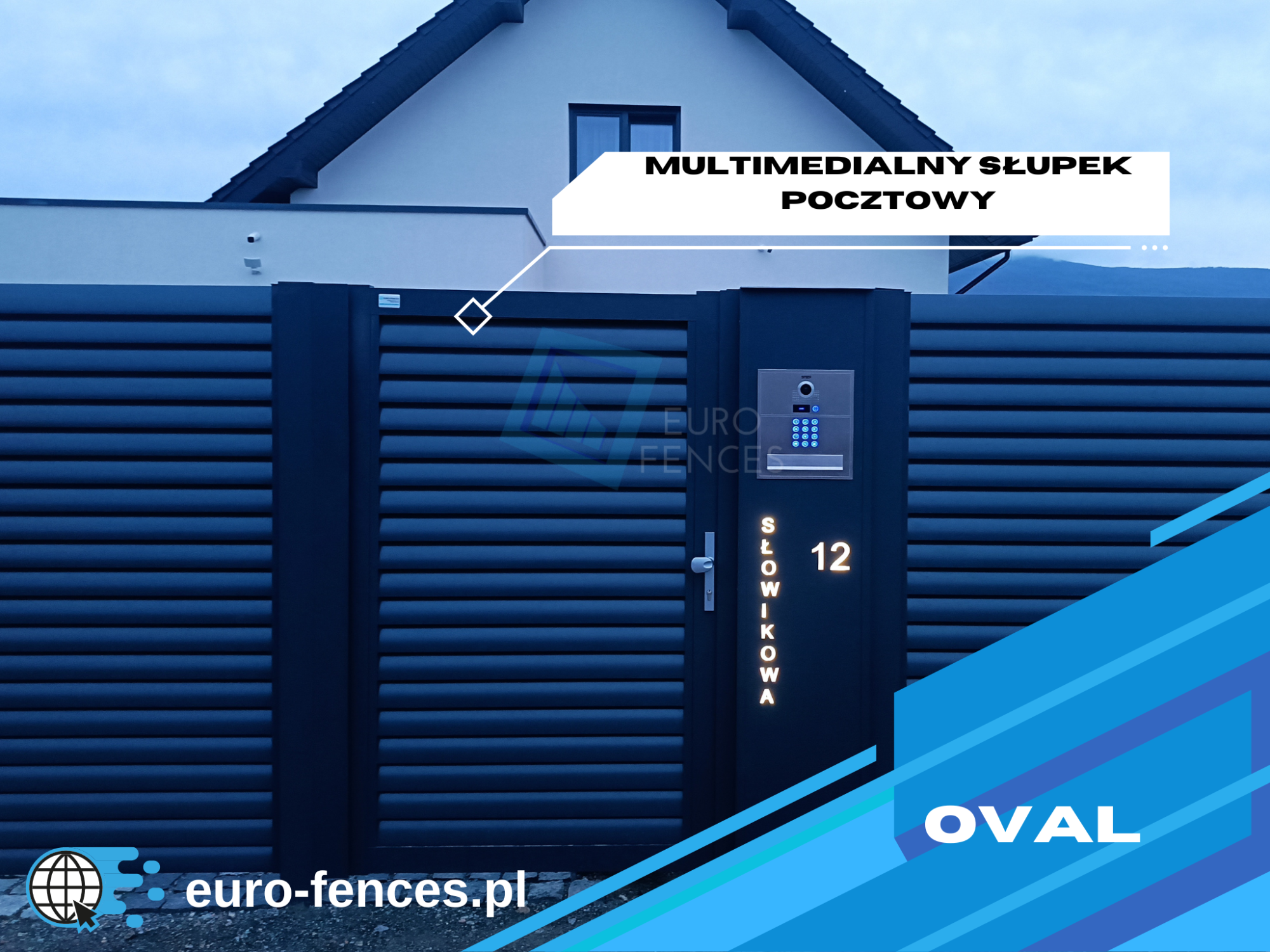 Słupki ogrodzeniowe pocztowe z domofonem Rzeszów - zdjęcie 6