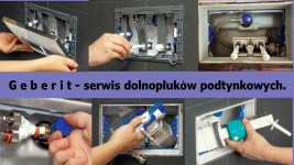 Serwis spłuczek wc podtynkowych na stelażu.