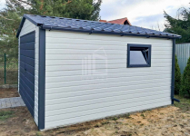 Garaż blaszany 4x4m - Brama 2x Okno rynny blachodachówka Dach ID993 Łęczyca - zdjęcie 3