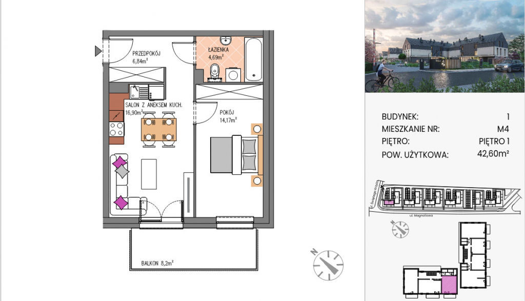 Piękne mieszkanie z ogródkiem w zielonej i spokojnej okolicy Siechnice - zdjęcie 10