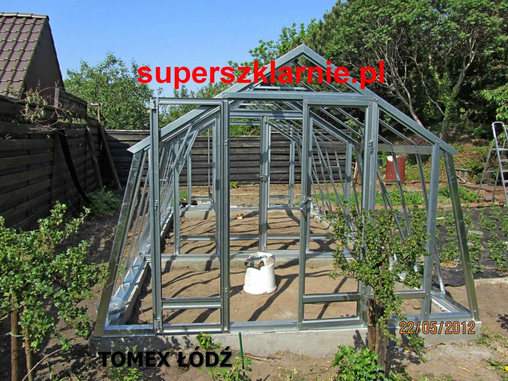 Szklarnia stalowa + szkło BARDZO MOCNA Polesie - zdjęcie 2