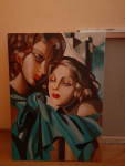 Sprzedam obraz malowany ręcznie - Tamara Łempicka - Dziewczyny