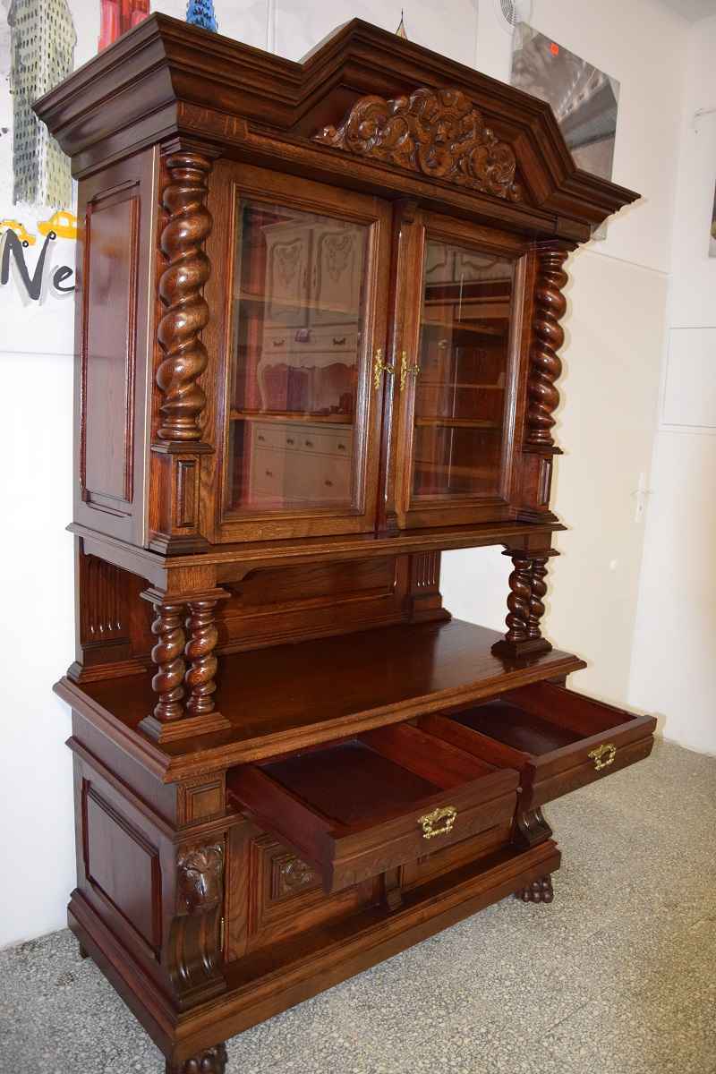 kredens dębowy - meble gdańskie - stan idealny jak nowy Olsztyn - zdjęcie 3