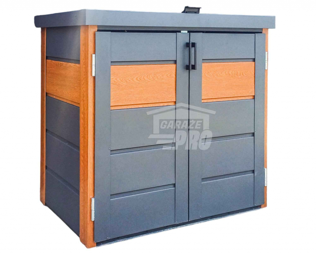 Zabudowa koszy na śmieci obudowa kubłów 120x65x110 cm 2x120L GP509 Olsztyn - zdjęcie 1