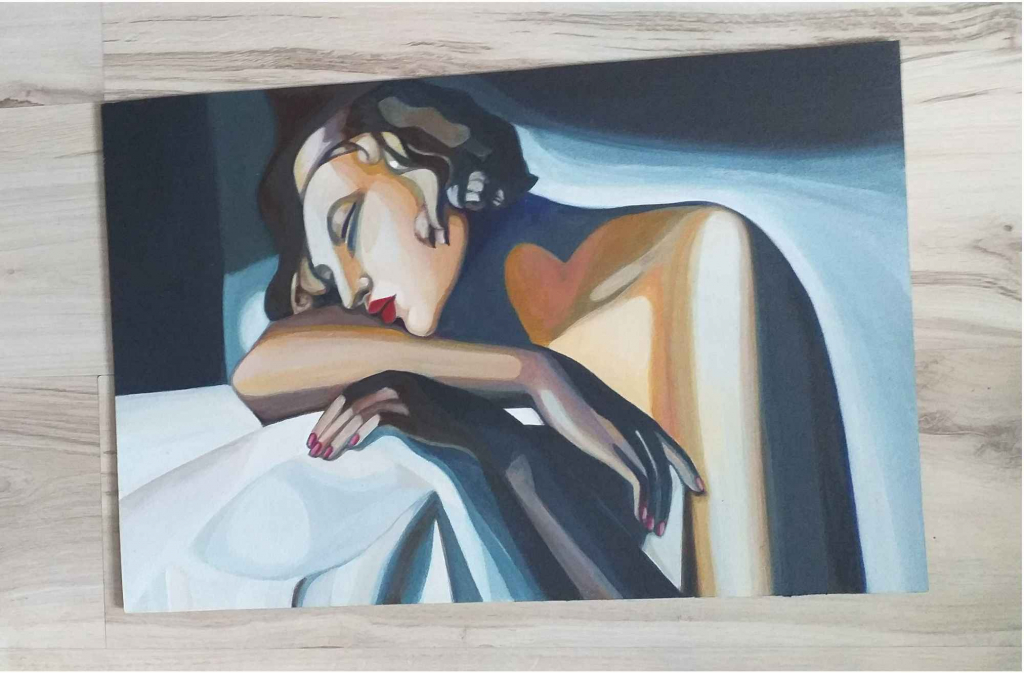 Sprzedam obraz- Tamara Łempicka - Śpiąca Śródmieście - zdjęcie 1