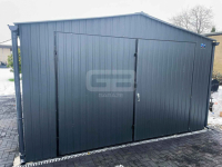 Garaż blaszany 4x5 Brama + okno Antracyt  Dach dwuspadowy GB161 Nowogard - zdjęcie 8