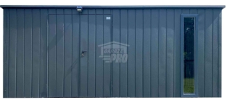 Schowek - domek ogrodowy 5x2,5m wiata 0,5m brama okno dach GP661