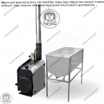 Wzmocniona 0,8mm Topiarka Parowa do Wosku (25/30 ramek) z Generatorem