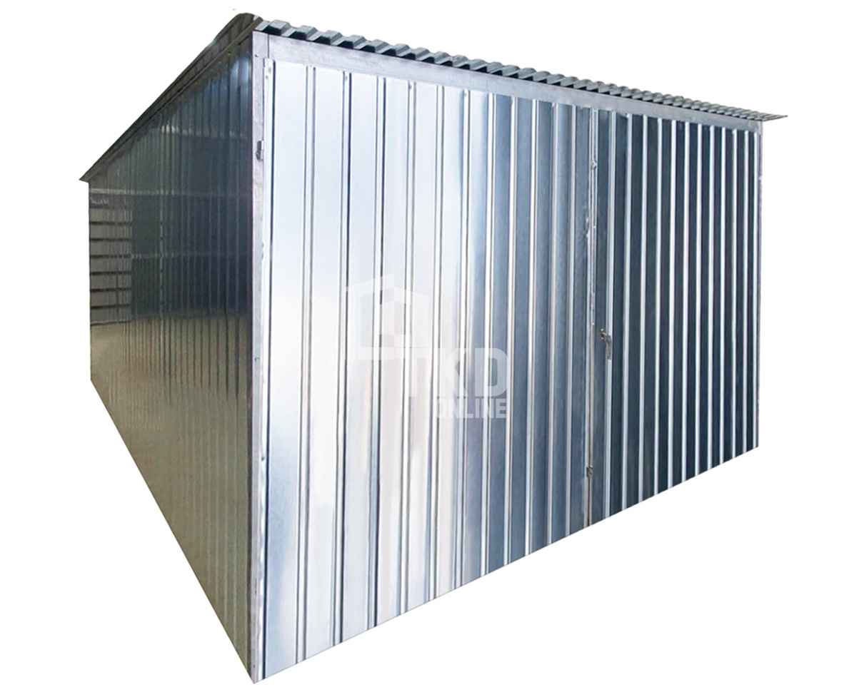 Garaż blaszany 3x5m brama dwuskrzydłowa ocynk dach TKD385 Chełm - zdjęcie 1