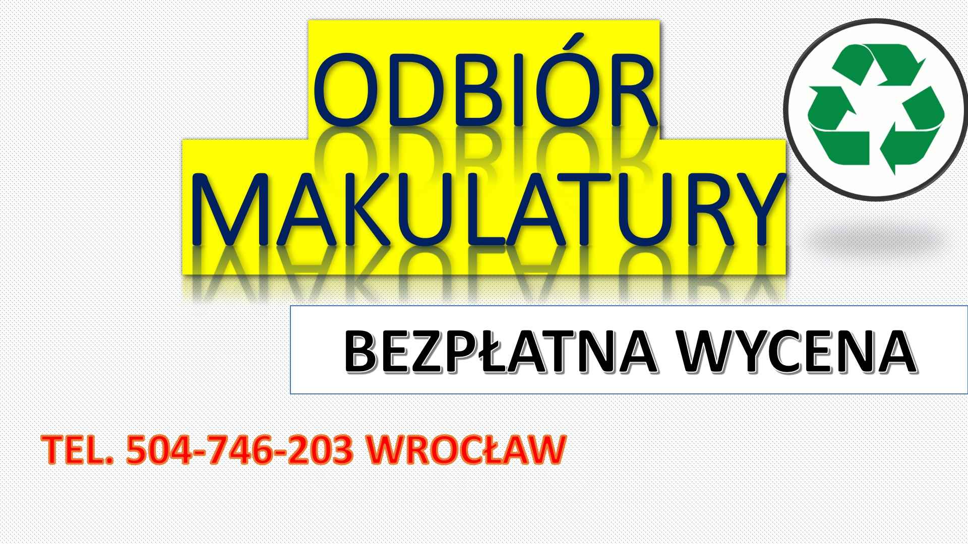 Odbiór, makulatury, kartonu, tel. 504-746-203, skup książek, Wrocław, Psie Pole - zdjęcie 2