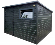 Schowek - domek ogrodowy 3x2m  sosna norweska  rynna ID1053