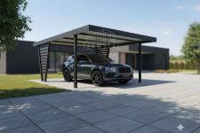 Carport V PREMIUM 4,5x4,5m Wypełnienie panelami Wiata TS1253 Drawsko Pomorskie - zdjęcie 4