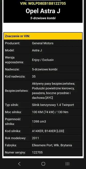 Opel Astra J 2011 Kraków - zdjęcie 3