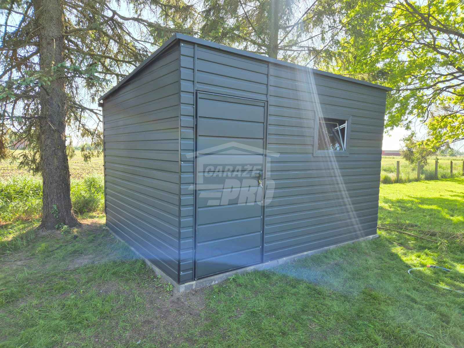 Schowek - Domek Ogrodowy 3,5x2m - drzwi - okno dach spad w tył GP605 Łęczyca - zdjęcie 3