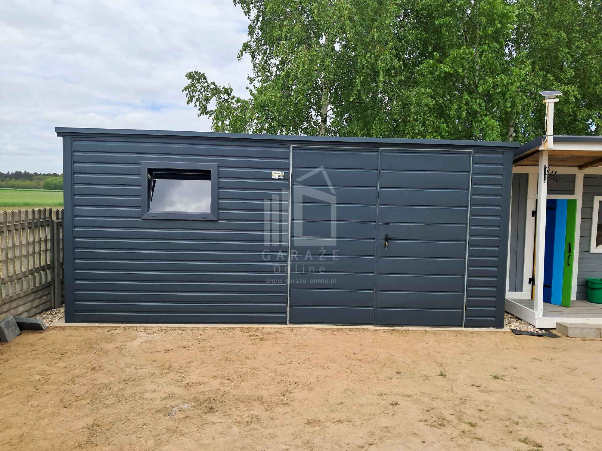 Schowek - domek ogrodowy 4,5x2m  brama dwuskrzydłowa okno  dach  ID995 Zgorzelec - zdjęcie 4