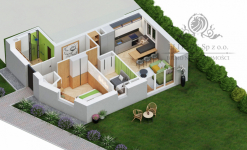 Krzyki/Klecina - Piękne mieszkanie 49,68m2 3pok. z ogordem o pow.100m2 Wrocław - zdjęcie 2