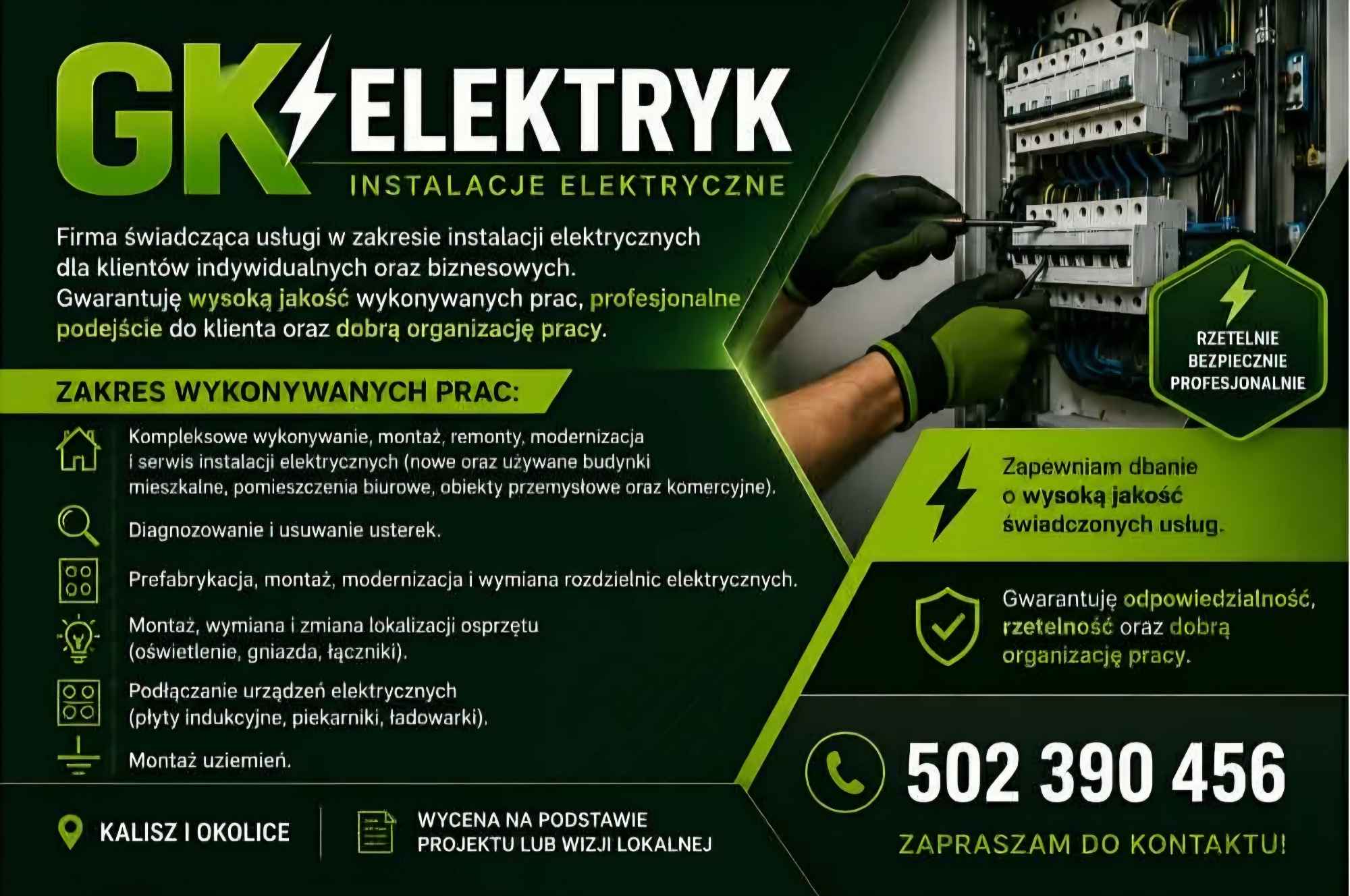 usługi elektryczne Kalisz - zdjęcie 1