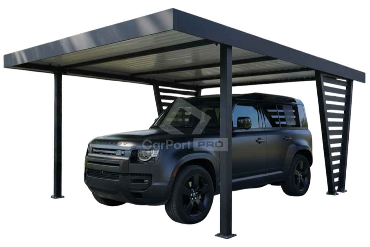 Carport V PREMIUM 5x4,7m Wypełnienie panelami Wiata samochodowa CP154 Łęczyca - zdjęcie 1